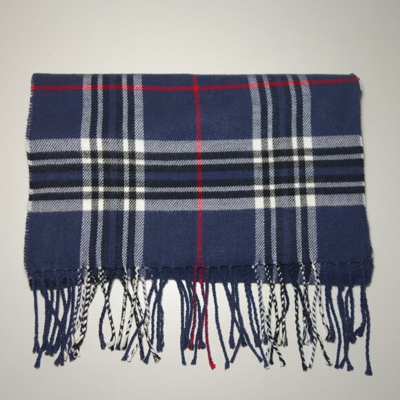 Burberry London Tailored Clothing Nova Check Cashmere Scarf, Sz 65 in x 12.50 in - Picture 1 of 5
